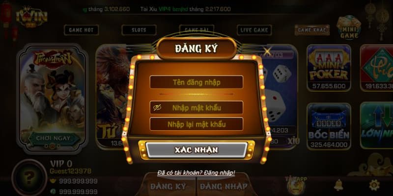 Cách đăng ký tài khoản IWIN đơn giản và nhanh chóng